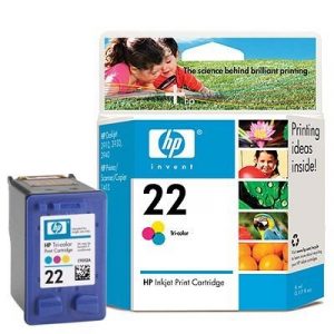 HP 22 original ink cyan, magenta, yellow